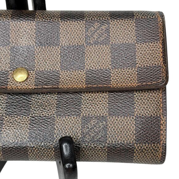 Louis Vuitton Damier Ebene Portefeuille Sarah Wallet Authentic Made In Spain - Picture 16 of 16